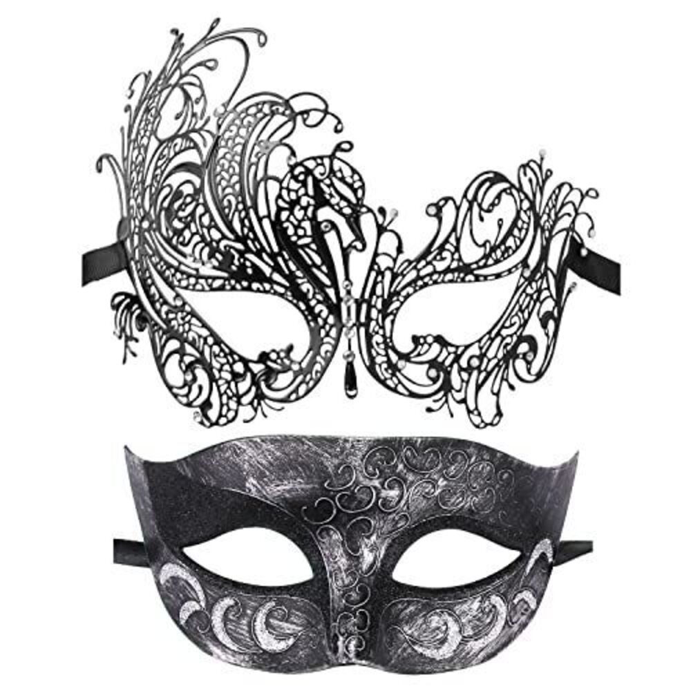 4083 Couple Masquerade Mask Metal Masks Venetian Party Mask Halloween
